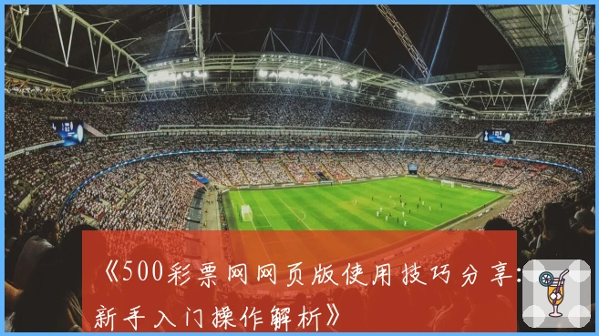 《500彩票网网页版使用技巧分享：新手入门操作解析》